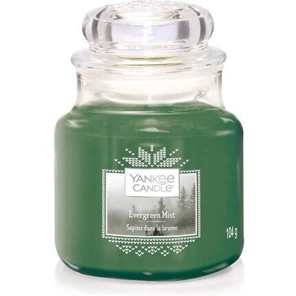 Yankee Candle Evergreen Mist tuoksukynttilä 411 g hinta ja tiedot | Kynttilät ja kynttilänjalat | hobbyhall.fi