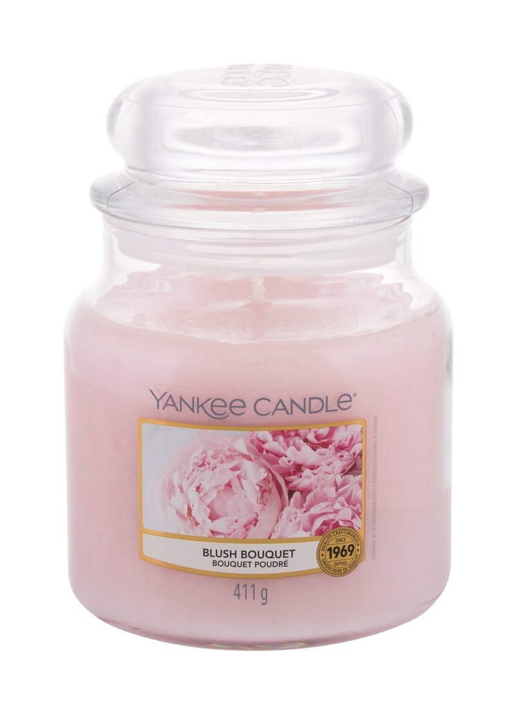 Yankee Candle Blush Bouquet tuoksukynttilä 411 g hinta ja tiedot | Kynttilät ja kynttilänjalat | hobbyhall.fi