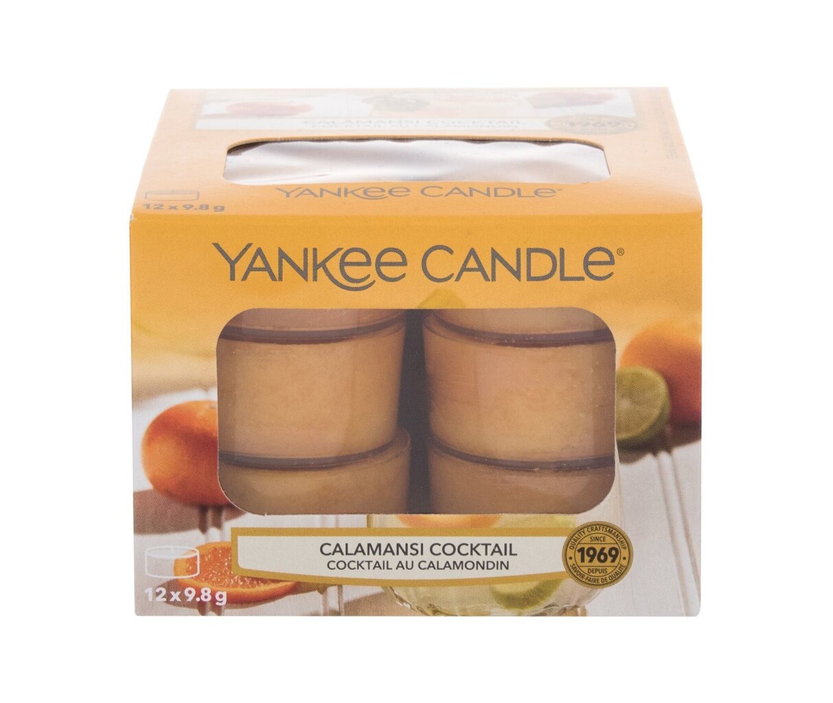 Yankee Candle Calamansi Cocktail tuoksukynttilä 12 x 9.8 g hinta ja tiedot | Kynttilät ja kynttilänjalat | hobbyhall.fi