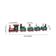 (Tyyli 10) Puinen Juna Joulukoristeet Hyvää joulun koristelu kodin pöytään 2023 Joululahjat Noel Natal Navidad Hyvää uutta vuotta 2022 hinta ja tiedot | Joulukoristeet | hobbyhall.fi