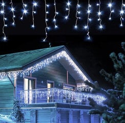 (Valkoinen)Joulukoristeet 2023 Led-jääpuikkovalot ulkona uusivuosi 2024 Fairy Light Street Garland On The House Droop 0,5/0,6/0,7 M hinta ja tiedot | Joulukoristeet | hobbyhall.fi