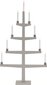 Puinen kynttilänjalka telineessä beige 27W 61x110cm korkea 259-63 hinta ja tiedot | Kynttilät ja kynttilänjalat | hobbyhall.fi