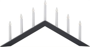 Puinen kynttilänjalka muotoinen musta 21W 69x36cm Nuoli 219-97 hinta ja tiedot | Kynttilät ja kynttilänjalat | hobbyhall.fi