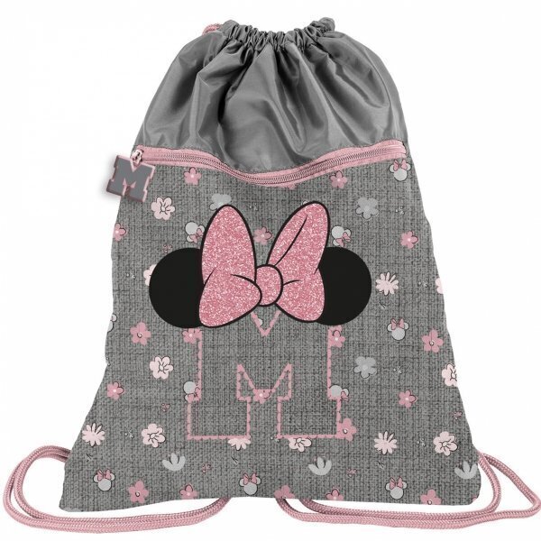 Kenkälaukku Premium Paso BeUniq Minnie Mouse harmaa, DIST-713 hinta ja tiedot | Koulureput ja -laukut | hobbyhall.fi