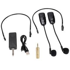 1-2 Professional Head Wear Mic UHF langaton mikrofoni puhevahvistintietokoneeseen hinta ja tiedot | MP3-soittimet, MP4-soittimet | hobbyhall.fi