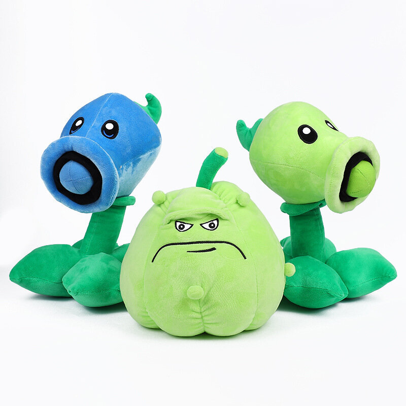 3 kpl 30cm pehmo Plants vs Zombies pehmolelut PVZ Peashooter Squash Sunflower pehmo pehmonukke hinta ja tiedot | Pehmolelut | hobbyhall.fi