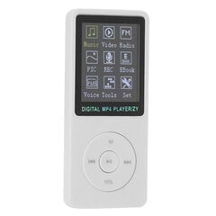 ZY-418 kannettava ultraohut 1,8 tuuman värinäyttö urheilullinen MP3-musiikkisoitin Mini Plug Card Video MP4White hinta ja tiedot | MP3-soittimet, MP4-soittimet | hobbyhall.fi