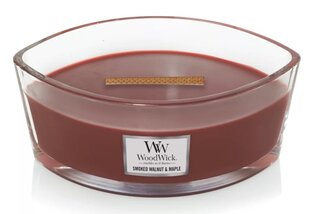 WoodWick Tuoksukynttilä Smoked Walnut & Maple, 453,6 g hinta ja tiedot | Kynttilät ja kynttilänjalat | hobbyhall.fi