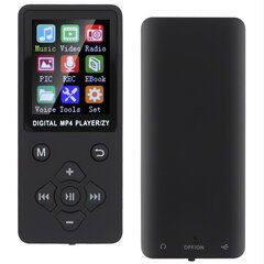 T1 Music MP3 MP4-soitin Bluetooth-tuki 32G Muistikortti Ristimuotoiset painikkeet Musta hinta ja tiedot | MP3-soittimet, MP4-soittimet | hobbyhall.fi