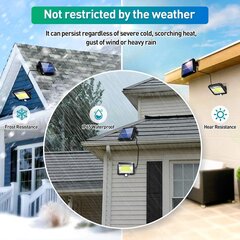 2 Pack Black Solar Lights Outdoor Motion Sensor LED IP65 Waterproof Wireless Sensor Lights 3 Mode INORCO hinta ja tiedot | LED-valonauhat | hobbyhall.fi