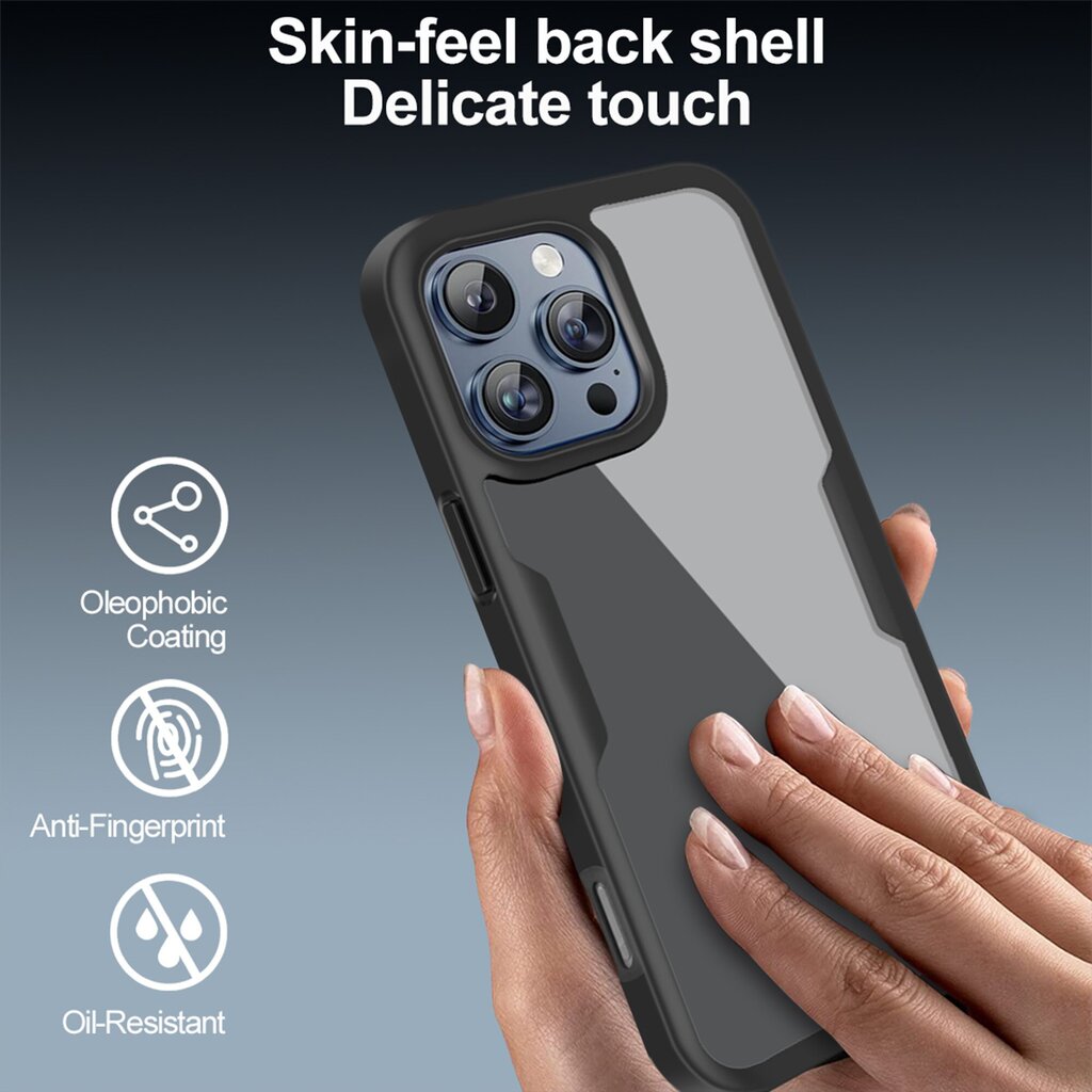 Omo 360° koko vartaloa suojaava iskunkestävä puhelinkuoren suojakuori 16 Pro Dual Layer Protection -puhelimelle hinta ja tiedot | Puhelimen kuoret ja kotelot | hobbyhall.fi