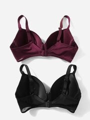 Plus 2kpl Solid Underwire Push Up Bra·Multicolor·105D hinta ja tiedot | Naisten aluspaidat | hobbyhall.fi