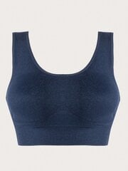 Plus Solid Wireless Bra·Navy Blue·2XL hinta ja tiedot | Naisten aluspaidat | hobbyhall.fi