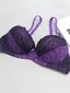 Ranskalaistyylinen värillinen lohkopitsi Patchwork Peasleeves kukkaprintti Sexy Bra·Purppura·95C hinta ja tiedot | Naisten aluspaidat | hobbyhall.fi