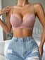 Floral Lace Underwire Push Up Bra Alusvaatteet · Dusty Pink·85C hinta ja tiedot | Naisten aluspaidat | hobbyhall.fi