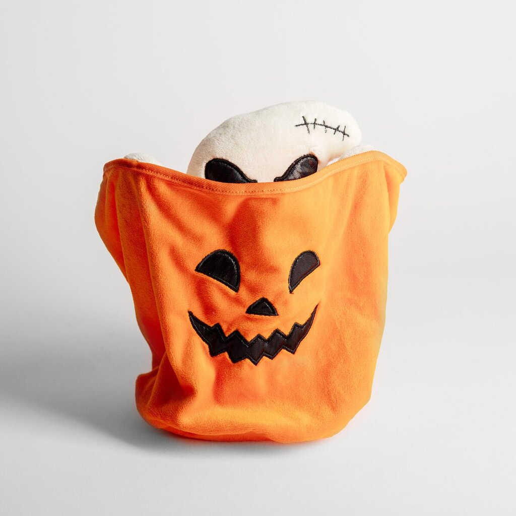 Halloween Candy Bowl Liikkuvat valot Äänet Ghost Plush Plush hinta ja tiedot | Juhlakoristeet | hobbyhall.fi