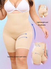 Plus High Waist Control Butt kohottavat reisiä ohuemmat Muotoiluhousut·Aprikoosi·1XL hinta ja tiedot | Naisten aluspaidat | hobbyhall.fi