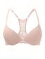 Naisten Lace Patchwork Underwire-rintaliivit alusvaatteet·vaaleanpunainen·90B hinta ja tiedot | Rintaliivit | hobbyhall.fi