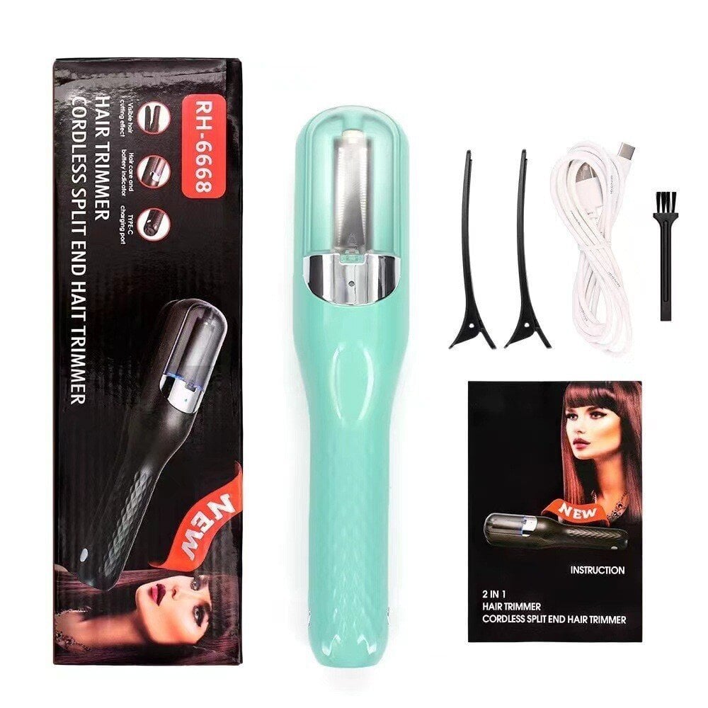 Split End Trimmer hiustenhoitolaite, vihreä hinta ja tiedot | Suoristusraudat ja kihartimet | hobbyhall.fi