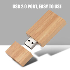 Creative Wooden Block USB 2.0 U Disk USB Flash Drive 8GB hinta ja tiedot | Tulostustarvikkeet | hobbyhall.fi