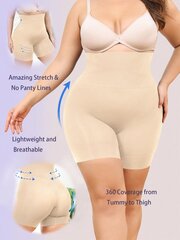 Plus High Waist Control Shapewear Shortsit·Aprikoosi·4XL hinta ja tiedot | Naisten aluspaidat | hobbyhall.fi