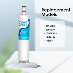 AQUA CREST 4396508 Veden suodatin Whirlpool-jääkaapeille hinta ja tiedot | Kotitaloustarvikkeet | hobbyhall.fi