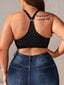 Naisten Plus Size -rintaliivit, joissa aluslangallinen·musta·95F hinta ja tiedot | Naisten aluspaidat | hobbyhall.fi