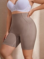 Plus korkeavyötäröiset Shapewear-shortsit·Mokkaruskea·1XL hinta ja tiedot | Naisten aluspaidat | hobbyhall.fi