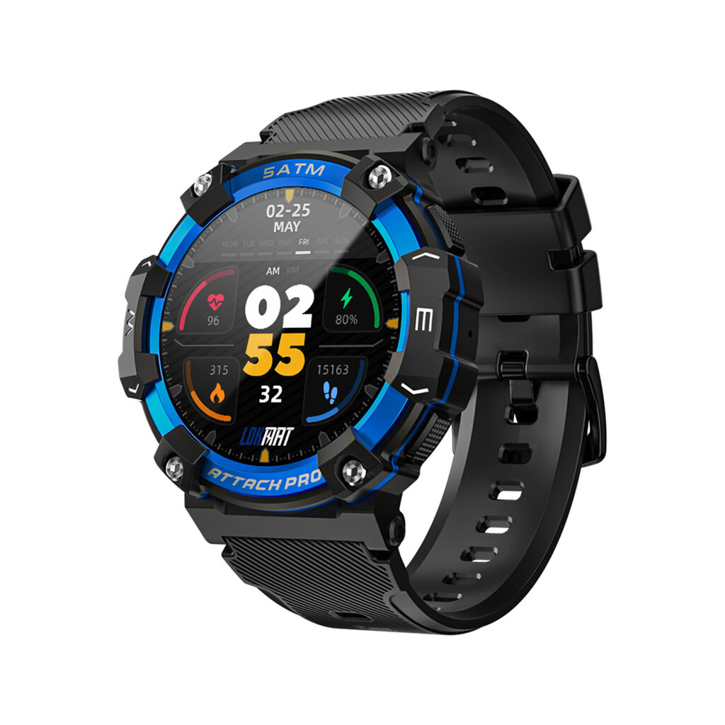 LOKMAT ATTACK 2 PRO Smart Watch 1,39 tuuman TFT LCD täysi kosketusnäyttö IP68 vedenpitävä Bluetooth-puhelun urheilun terveysseuranta hinta ja tiedot | Älykellot | hobbyhall.fi