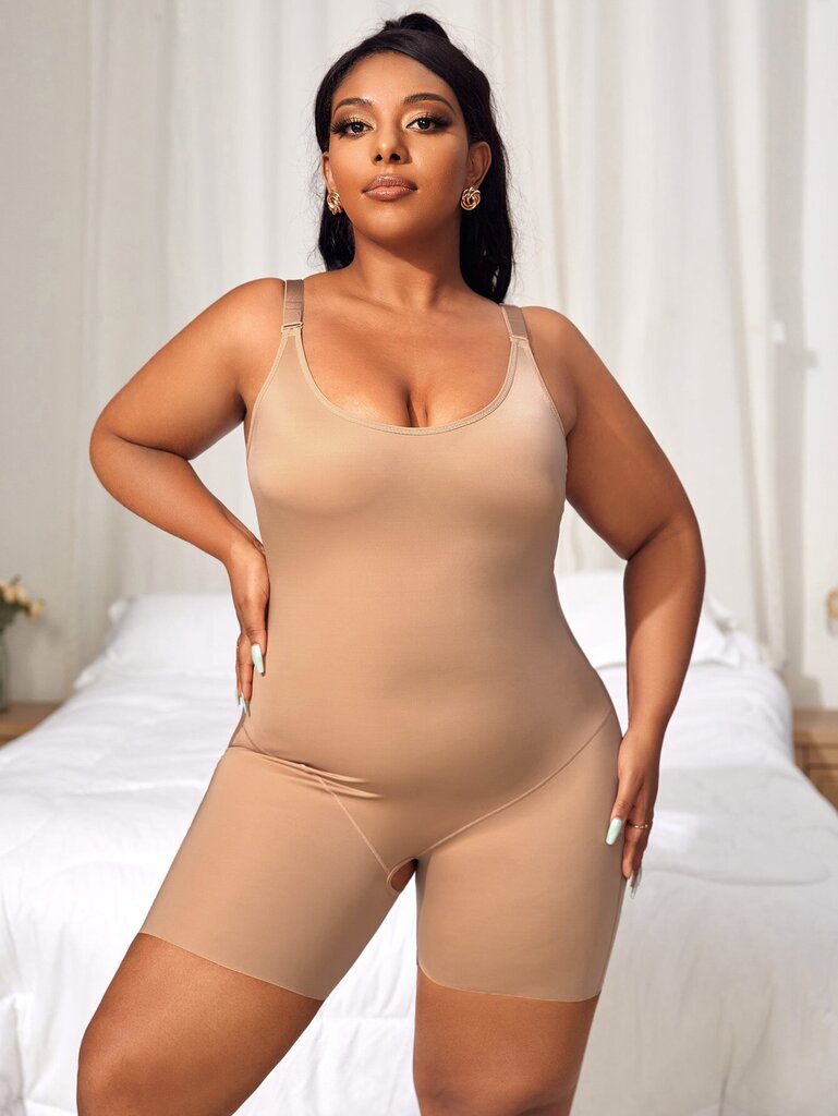 Plus Solid Shapewear·Khaki·1XL hinta ja tiedot | Naisten aluspaidat | hobbyhall.fi