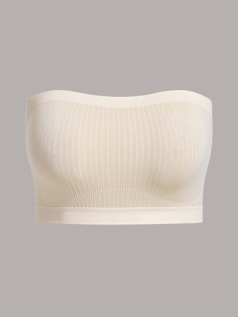 Plus Solid Strapless Bra·Beige·3XL hinta ja tiedot | Naisten aluspaidat | hobbyhall.fi