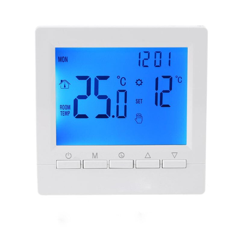 Ohjelmoitava kaasukattilan termostaatti AA, lapsilukko, ME83 LCD Control Blue Termostaatti hinta ja tiedot | Mittarit ja mittalaitteet | hobbyhall.fi