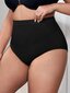 Plus Honeycomb Textured Shapewear pikkuhousut·musta·4XL hinta ja tiedot | Naisten aluspaidat | hobbyhall.fi