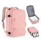 Mochara Travel Cabin Horizontal Double Shooting 43x30x20 Sopii matkalaukkuihin lentohytissä ja lentokoneen hytissä ZP Pink hinta ja tiedot | Matkalaukut ja matkakassit | hobbyhall.fi