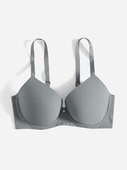 Plus Bow tekojalokivi Yksityiskohta Push Up Bra·Grey·90D hinta ja tiedot | Naisten aluspaidat | hobbyhall.fi