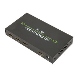 HD Multimedia Interface Switch 3 in 1 Out 4K Support 3D Video Switcher valitsin digisovittimelle kannettavalle televisiolle 100-240V EU Plug hinta ja tiedot | Stereojärjestelmät | hobbyhall.fi