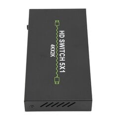 5 In 1 Out Sound Switcher 4k 30Hz HD Switcher tietokoneisiin kannettaviin digisovittimiin Smart Boxeihin 100-240V UK Plug hinta ja tiedot | Stereojärjestelmät | hobbyhall.fi