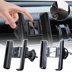 Autopuhelinteline 360 Rotation Stand Gravity Air Vent Mount GPS Clip Support hinta ja tiedot | Puhelintelineet | hobbyhall.fi