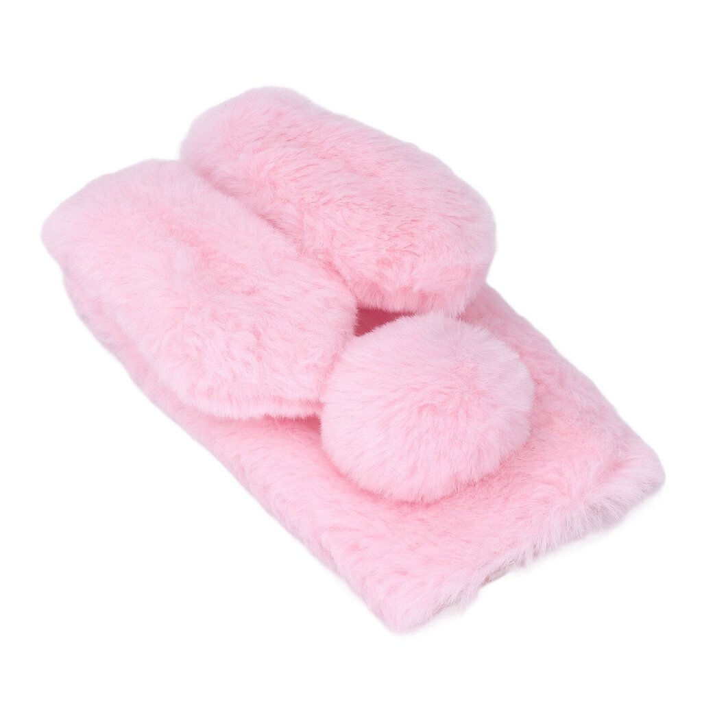 Fluffy Bunny Ear Phone Kotelo Lämmin Smooth Rabbit Fur Cover Cover TPU Pehmeä Puhelimen kuori Suojakuori Talvi Pinkki A50 hinta ja tiedot | Puhelimen kuoret ja kotelot | hobbyhall.fi