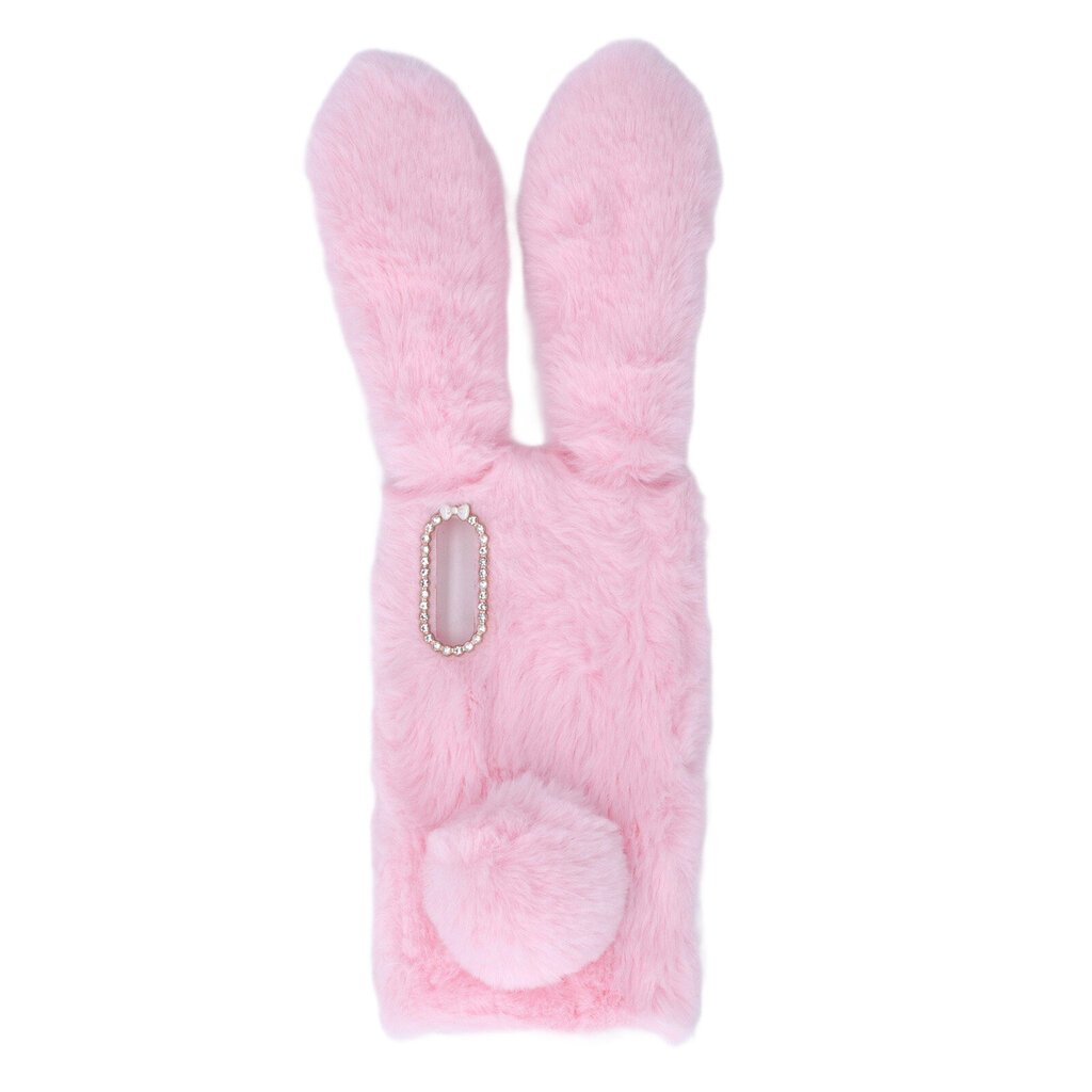 Fluffy Bunny Ear Phone Kotelo Lämmin Smooth Rabbit Fur Cover Cover TPU Pehmeä Puhelimen kuori Suojakuori Talvi Pinkki A50 hinta ja tiedot | Puhelimen kuoret ja kotelot | hobbyhall.fi