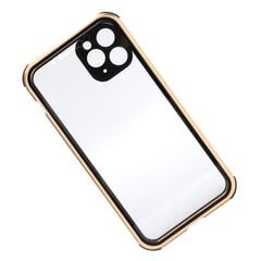 AntiPeep Magneettinen Adsorptio Puhelimen suojus Edessä Takaosa Lasipuhelinkotelo iPhone 11Pro:lle (Gold ) hinta ja tiedot | Puhelimen kuoret ja kotelot | hobbyhall.fi