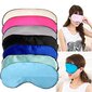 1kpl Uusi Pure Silk Sleep Eye Eye Mask pehmustettu varjosuoja Travel Relax Aid Blindfold hinta ja tiedot | Suuhygienia | hobbyhall.fi