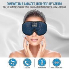 3D Bluetooth Sleep Mask, Langattomat nukkumiskuulokkeet Musiikki nappikuulokkeet Silmänaamari sivuun nukkuville Miehille, naisille Tytölle Erittäin pehmeät ohuet kaiuttimet Syntymäpäiväjuhla U hinta ja tiedot | Suuhygienia | hobbyhall.fi