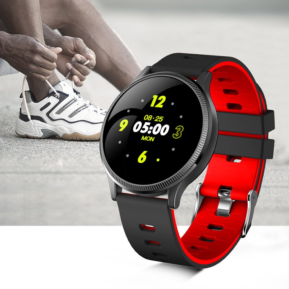 MK08 Smart Sport Watch sykemittari verenpaineen unimittari Rannekoru punainen hihna hinta ja tiedot | Älykellot | hobbyhall.fi