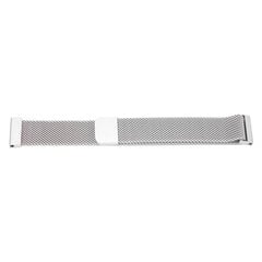 Yleinen kellon ranneke 18 mm ruostumattomasta teräksestä magneettinen absorptiosilmukka metalliverkko pikairrotettava kellon rannekkeen vaihtohihna Asus Zenwatch 2 Silverille hinta ja tiedot | Älykellot | hobbyhall.fi