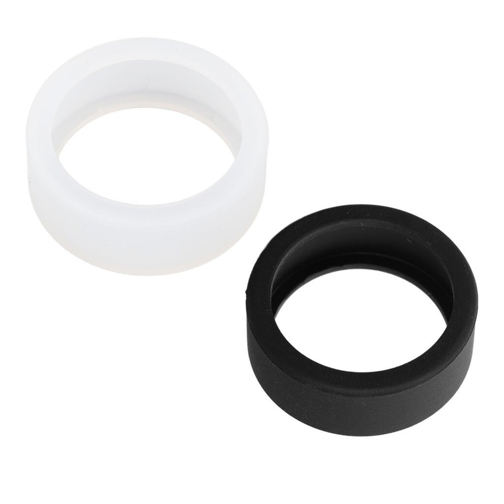 2 kpl Smart Ring silikonikuori Ohut Kevyt Ihoystävällinen Smart Ring Protector Silikoni Elastinen Kotelo Mustavalkoinen M koko 11 12 13 hinta ja tiedot | Älykellot | hobbyhall.fi