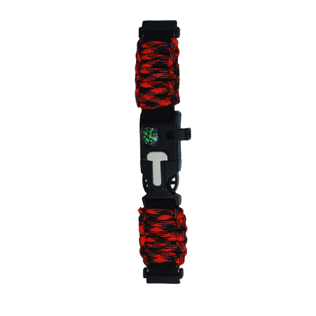 Koskee Huami Amazfit T-Rex Ultra Multi-function Outdoor Survival Tactical Tarranauhalla säädettävää punaista ja mustaa naamiointia hinta ja tiedot | Älykellot | hobbyhall.fi