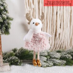 (23-12 Pink Deer)Hyvää joulua 2024 Purppura enkelityttö nukkekoristeet 2023 Joulukuusen riipus koristeltu jouluksi Koti Noel Natal hinta ja tiedot | Joulukoristeet | hobbyhall.fi