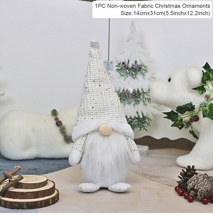 -4Joulu Faceless Doll Gnome 2023 Hyvää joulukoristeet kotiin joulukoristeisiin Xmas Navidad Natal Uusi vuosi 2024 hinta ja tiedot | Joulukoristeet | hobbyhall.fi