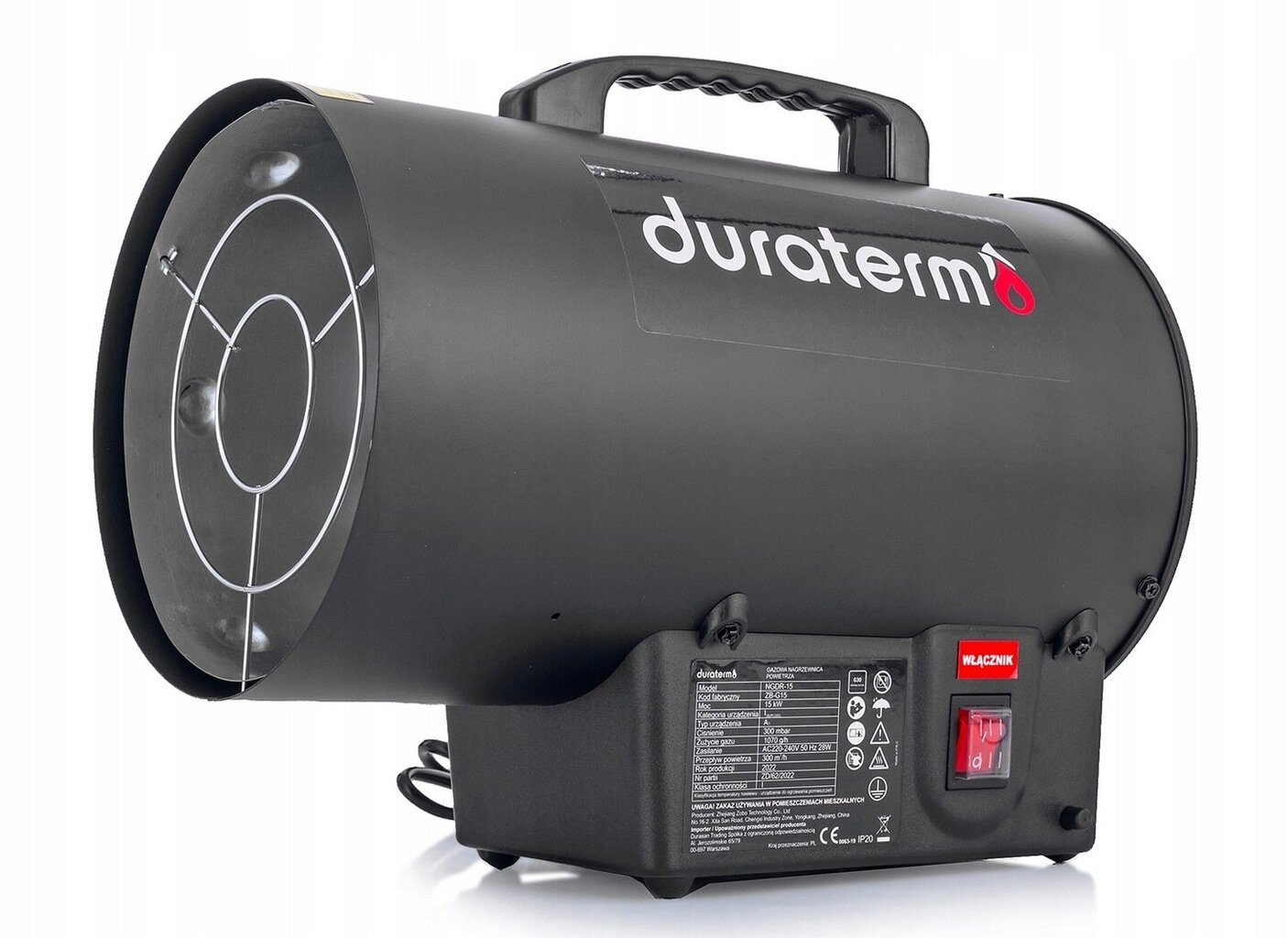 Duraterm NGDR15 15 kW kaasulämmitin hinta ja tiedot | Lämmittimet | hobbyhall.fi